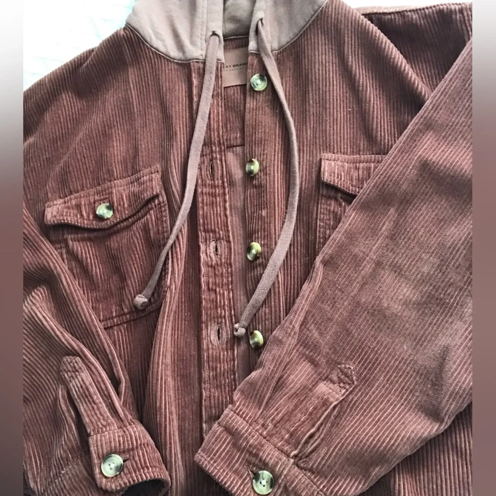 Cropped Corduroy Shirt Jacket - Picture 6 of 8